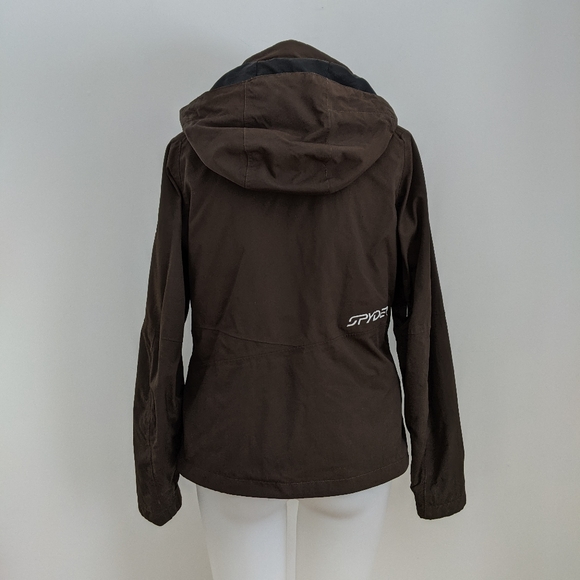 SPYDER Snowboard/Ski Jacket, Brown, XS - Picture 6 of 10